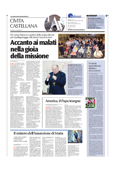 Avvenire - pagina diocesana del 26/07/2015